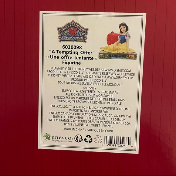 Jim Shore “A Tempting Offer” Snow White Figurine MSRP $65 - Picture 8 of 8